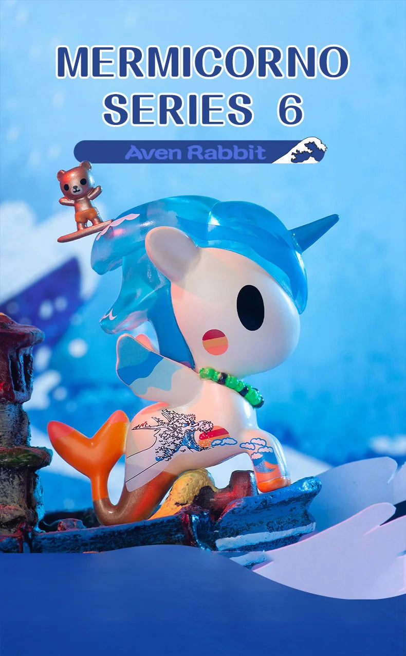 Aven Rabbit Tokidoki Mermicorno 6 Serie Blind Box – Verrassende Kawaii Verzamelfiguur