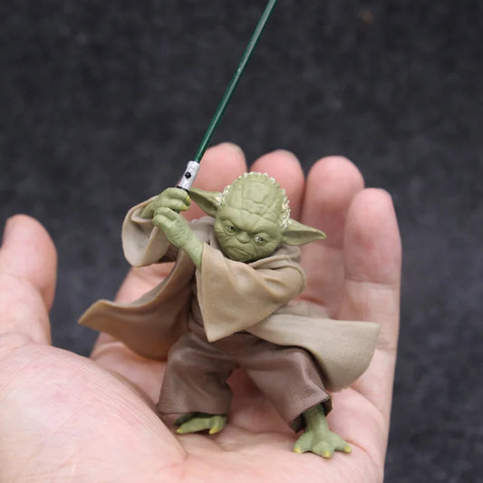 Actiefiguur Star Wars Mandalorian Yoda Met Zwaard Voor Collectie