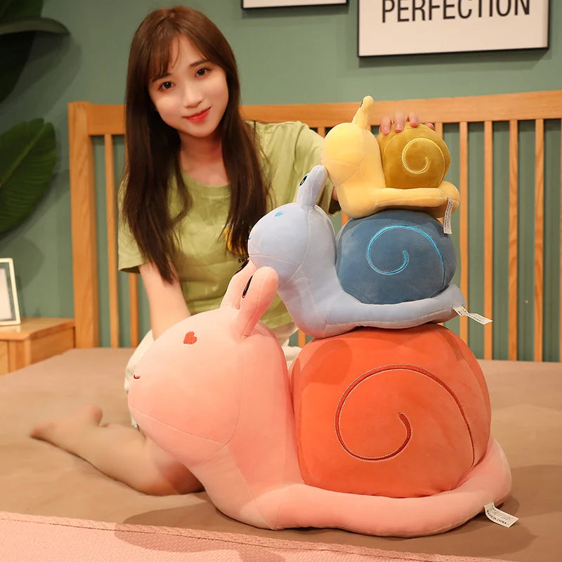 MIAOOWA Schattige Slak Pluche Toy – Zacht Kawaii Kussen voor Meisjes