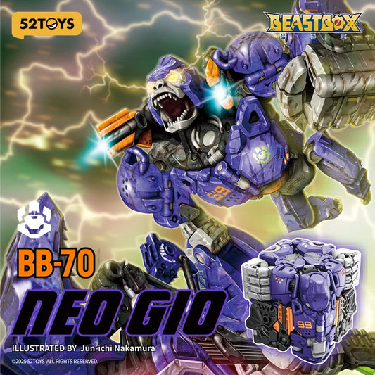 Officiële 52TOYS Beastbox BB-70 NEO GIO – Verzamelfiguur met Converteerbare Functie