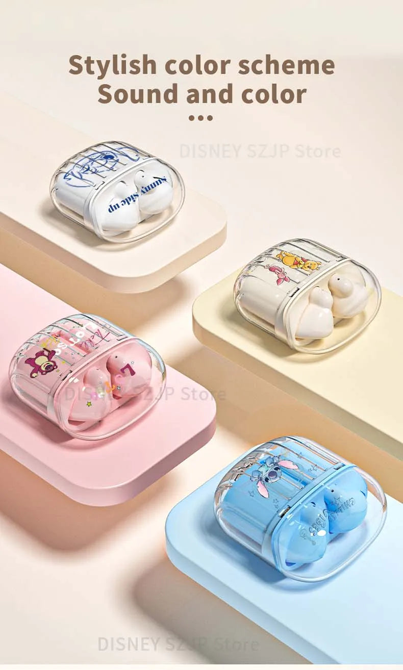 Disney Lilo & Stitch Angel Draadloze Bluetooth Oordopjes – Actieve Ruisonderdrukking En Lange Batterijduur