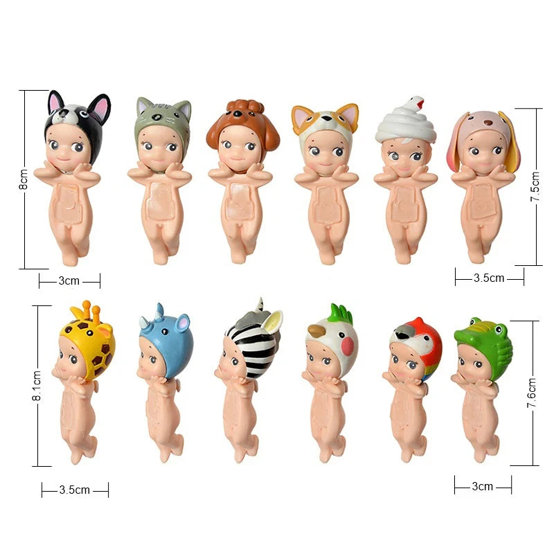 Bandai Nieuwe Engel Fruit Dierenserie Blind Box Animefiguur – Schattige Hippie Pop Voor Kinderen
