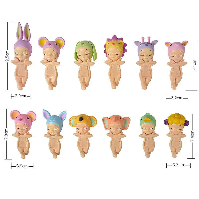 Bandai Nieuwe Engel Fruit Dierenserie Blind Box Animefiguur – Schattige Hippie Pop Voor Kinderen