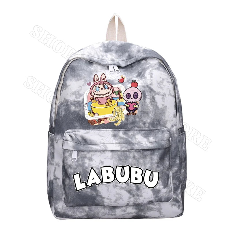 Kinderrugzak Met Schattige Labubu Cartoon Print Voor Schoolgebruik