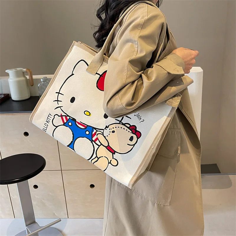 Schattige Hello Kitty Y2K Tote Canvas Tas