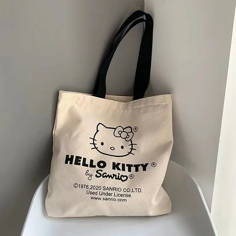 Canvas Tas Tote Hello Kitty – Grote Inhoud Duurzaam