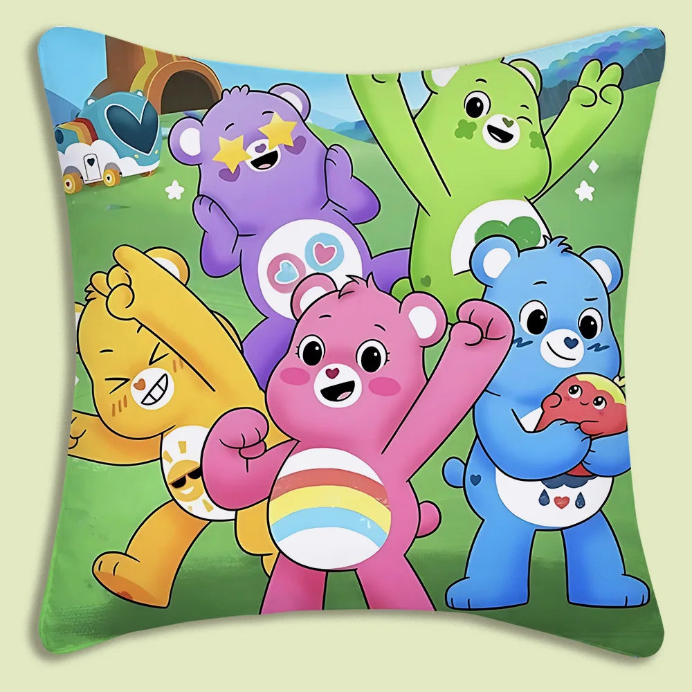 Kussenslopen Cartoon Care Bears Met Dubbelzijdige Print En Zachte Plush