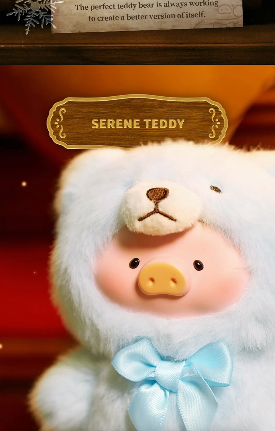 Officiële 52TOYS Blind Box Teddy Lulu – Unieke Verzamelbare Pluche Sleutelhanger