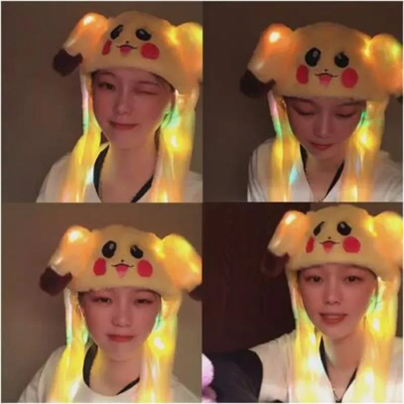 LED Pluche Pokemon muts Met Gloeiende Pikachu Oren Voor Feestjes