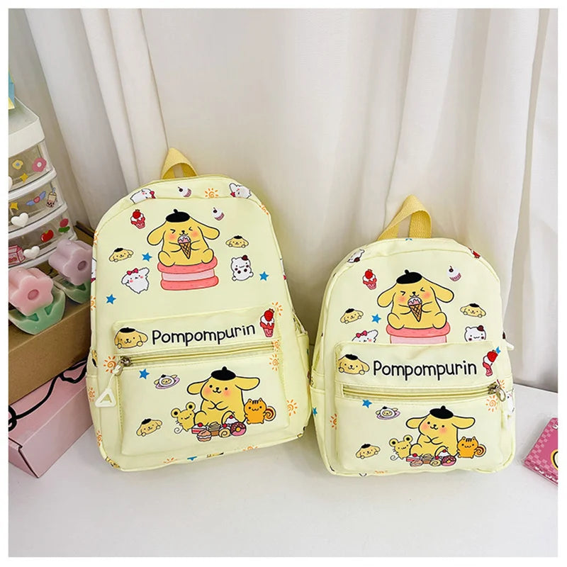 Sanrio Kuromi Hello Kitty My Melody Rugzak – Schattig Pompom Purin