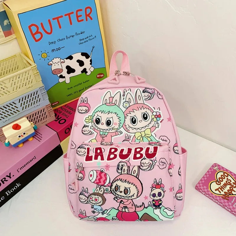 Kinderrugzak Met Schattige Cartoonprint Labubu En Grote Groot Capaciteit