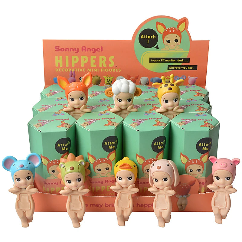 Bandai Nieuwe Engel Fruit Dierenserie Blind Box Animefiguur – Schattige Hippie Pop Voor Kinderen