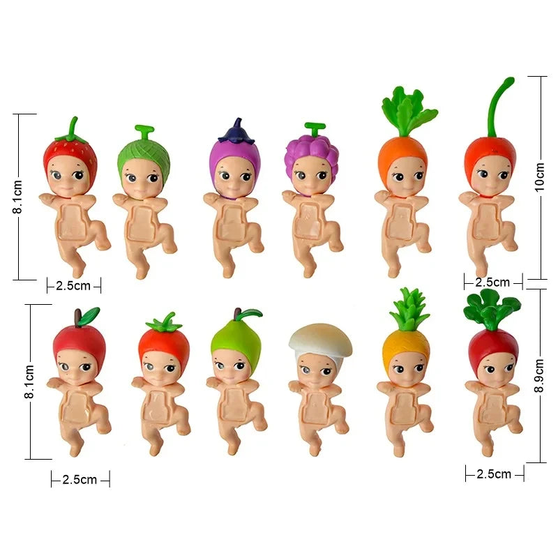 Bandai Nieuwe Engel Fruit Dierenserie Blind Box Animefiguur – Schattige Hippie Pop Voor Kinderen
