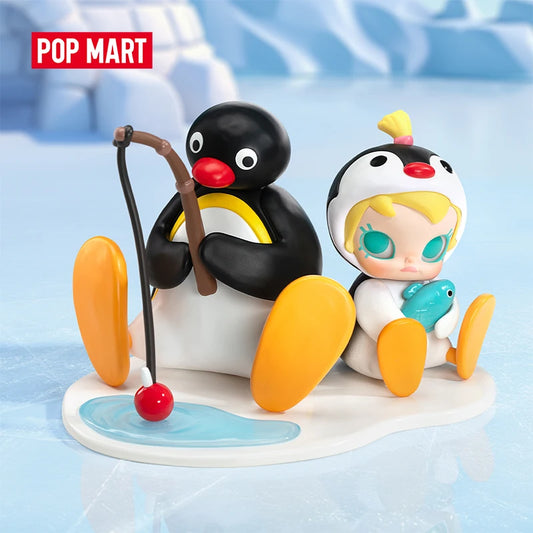 Officiële POP MART Baby Molly × PINGU Fishing Time Figurine – Beperkte Editie van Slechts 2 Stuks Per Bestelling