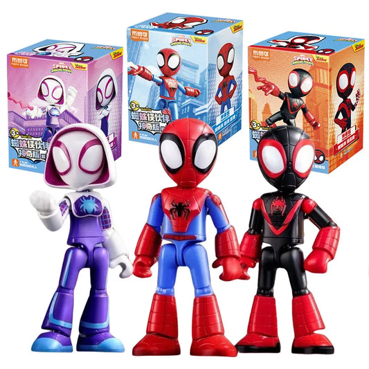 Bouwblok Speelgoed Marvel Spider Man 12cm Actiefiguren Set