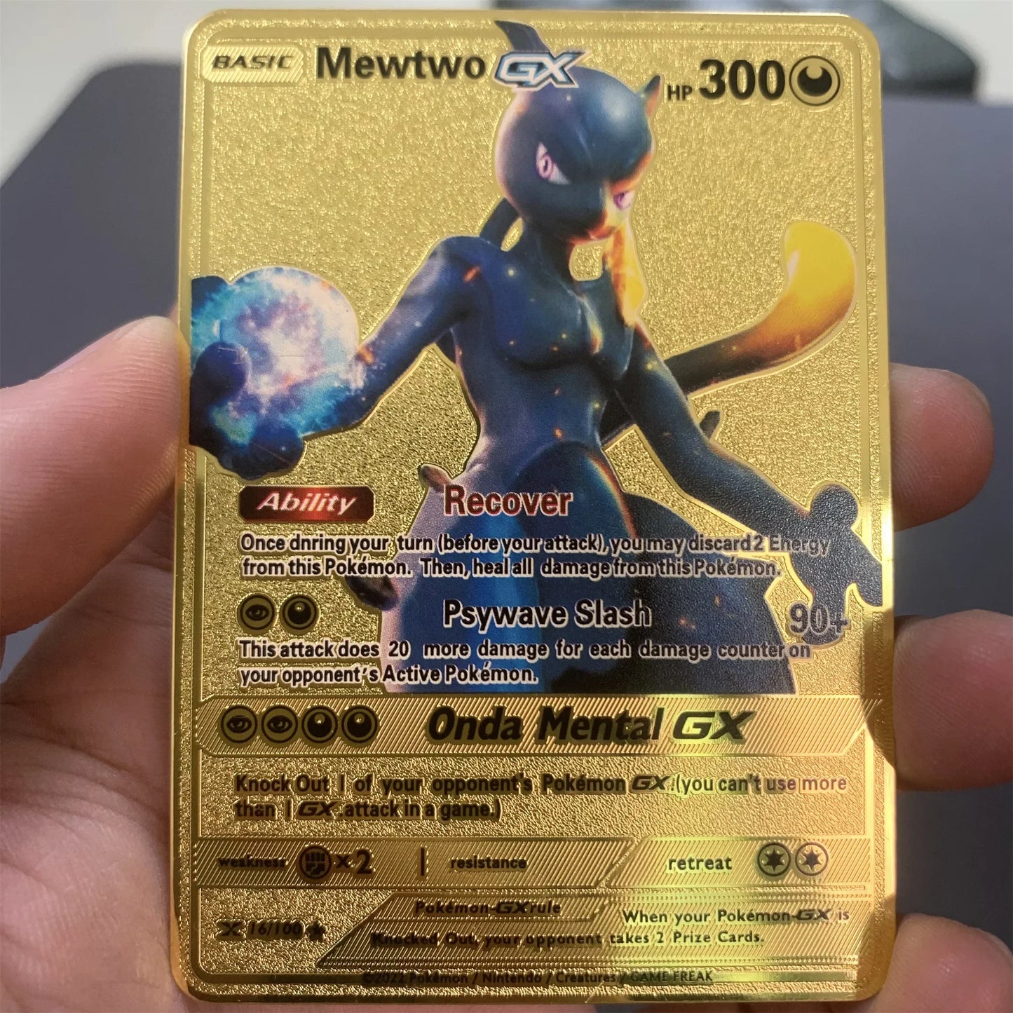Metalen Pokémon Kaart (Engels)