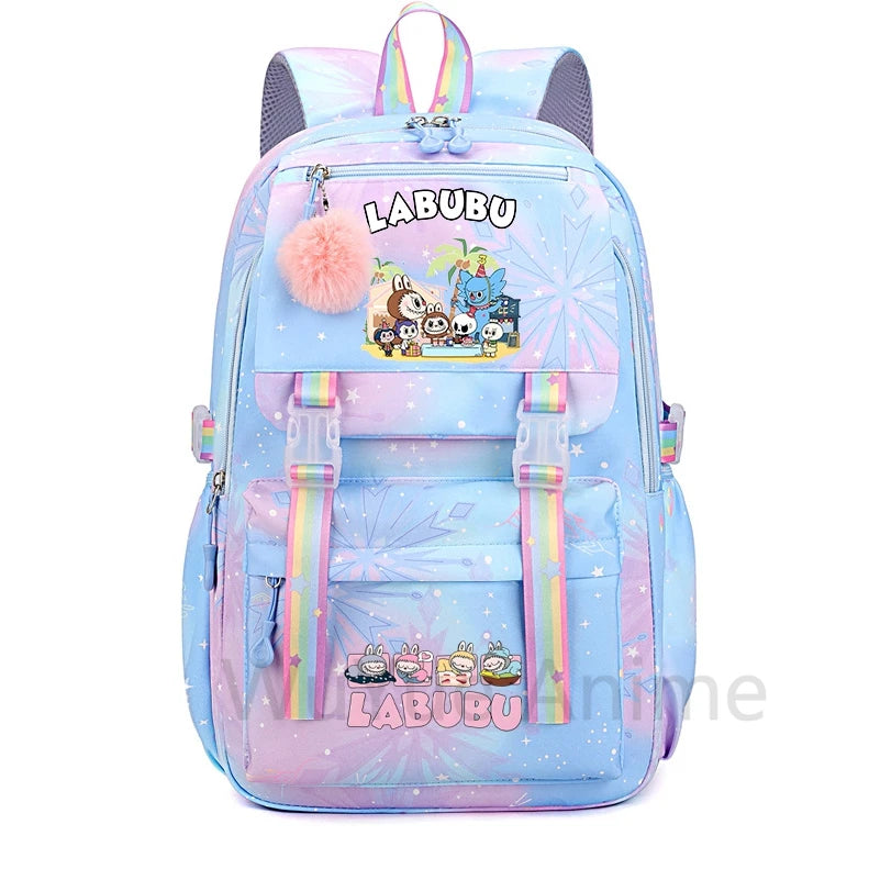 Schattige Labubu backpack rugzak – Waterdichte Ruime capaciteit