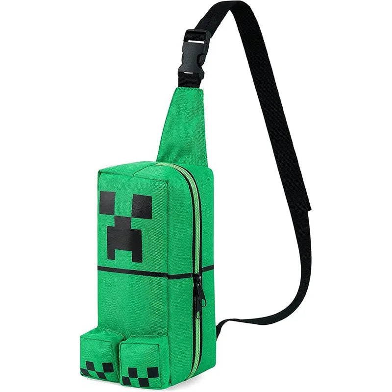 Minecraft Rugzak Creeper Schoudertas Met Cartoon Design En Extra Opbergruimte