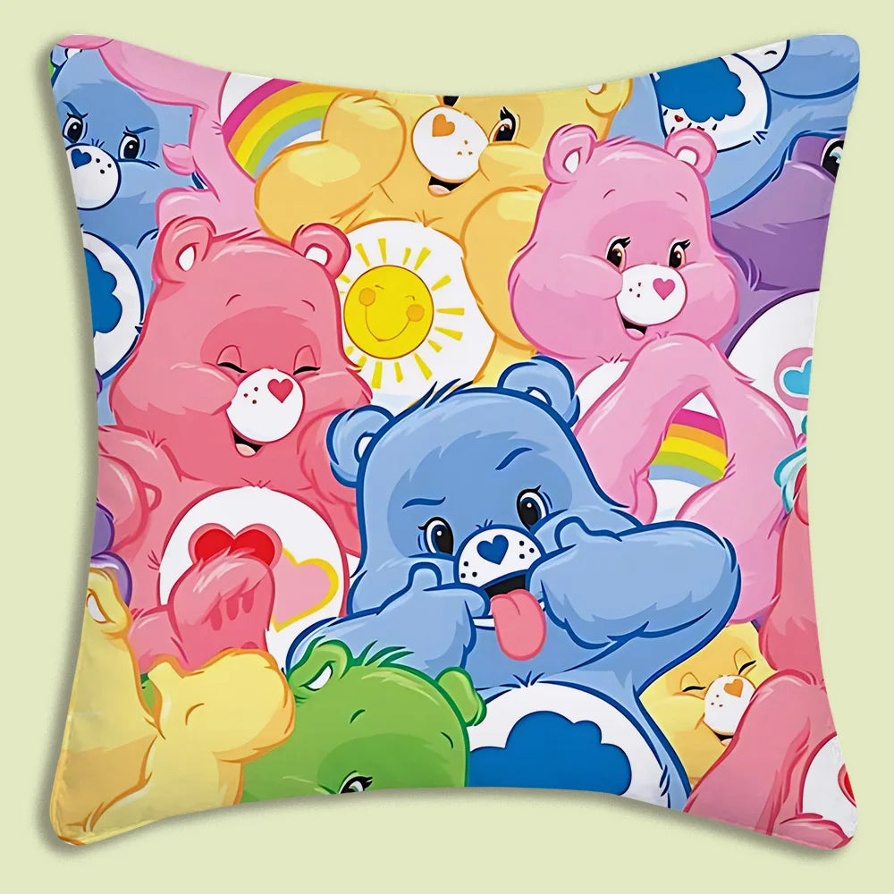 Kussenslopen Cartoon Care Bears Met Dubbelzijdige Print En Zachte Plush