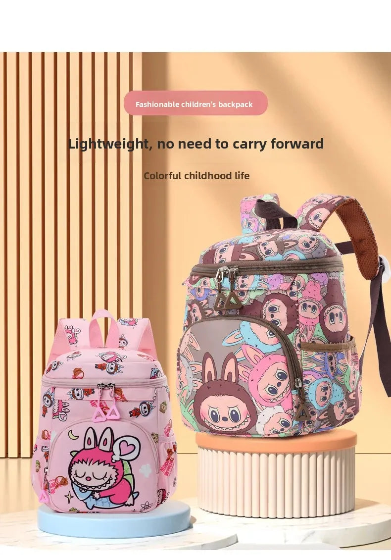 Kinder Rugzak Labubu Groot Lichtgewicht – Cartoon Patroon