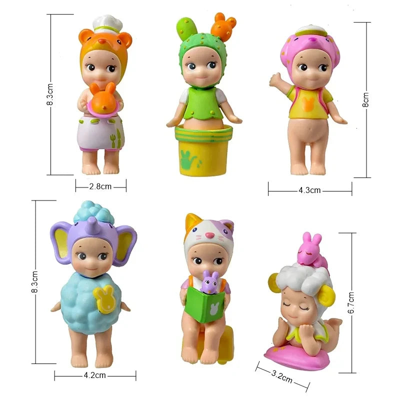 Bandai Nieuwe Engel Fruit Dierenserie Blind Box Animefiguur – Schattige Hippie Pop Voor Kinderen