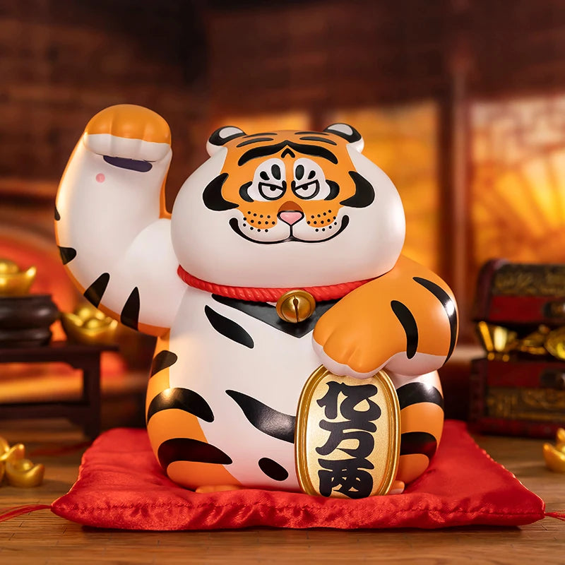 Officiële 52TOYS Chubby Tiger – Verzamelbare Desktop Decoratie met Tijgerkracht