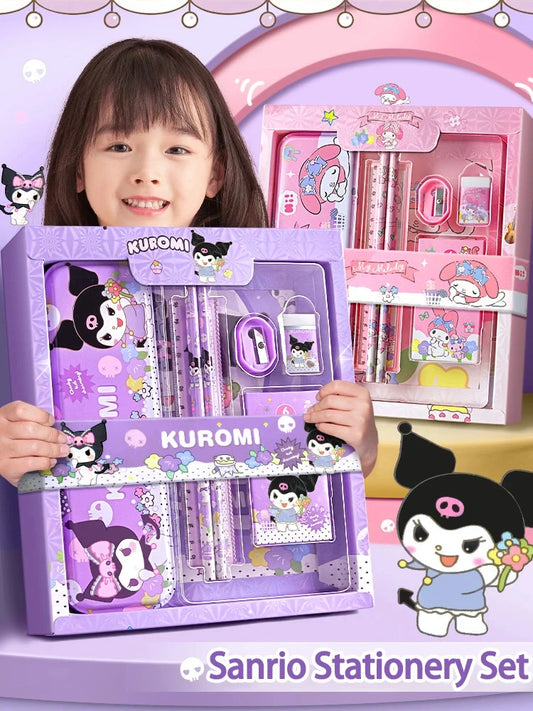 Sanrio Kawaii 12-delige gift box met schattige schoolbenodigdheden