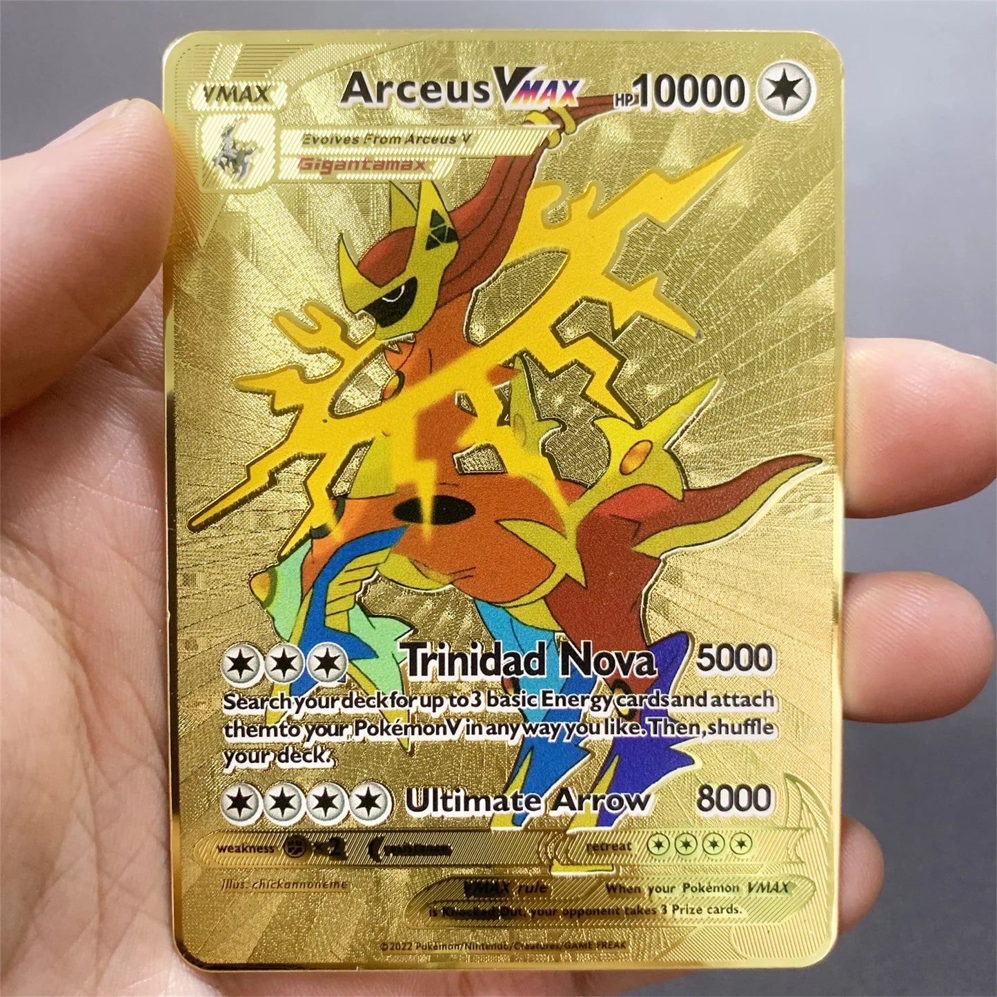 Metalen Pokémon Kaart (Engels)