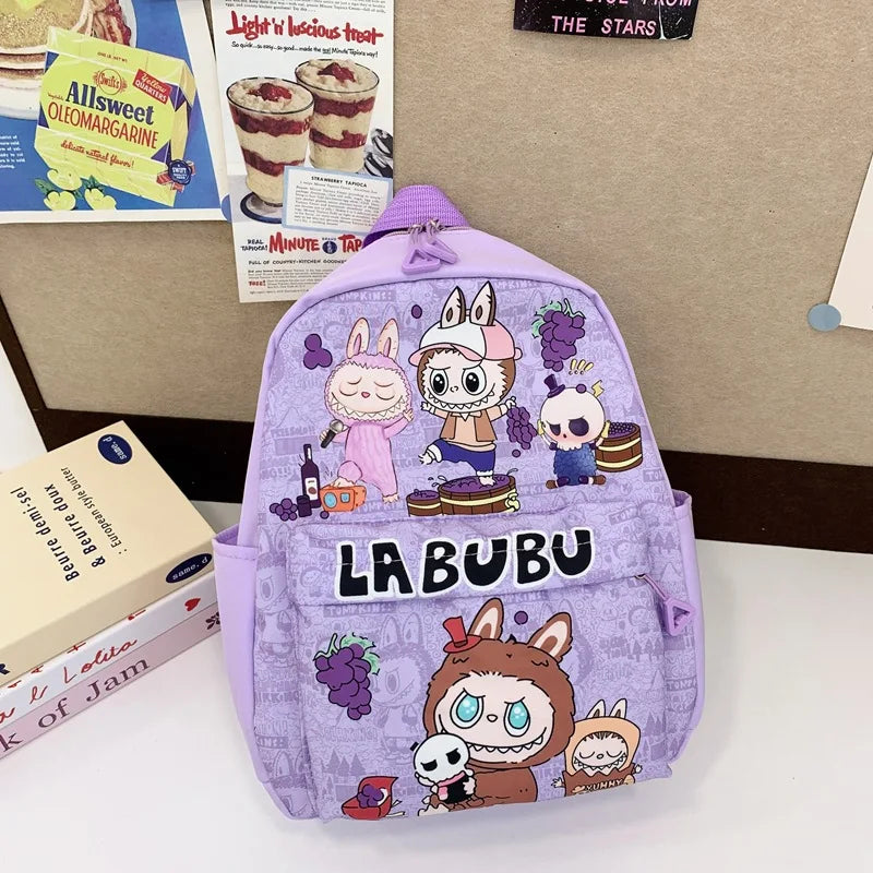 Kinderrugzak Met Schattige Cartoonprint Labubu En Grote Groot Capaciteit