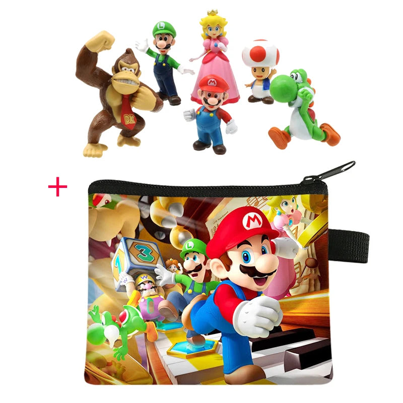 PVC Action Figures Super Mario Bros Set Met 6 Figuren Voor Kinderen
