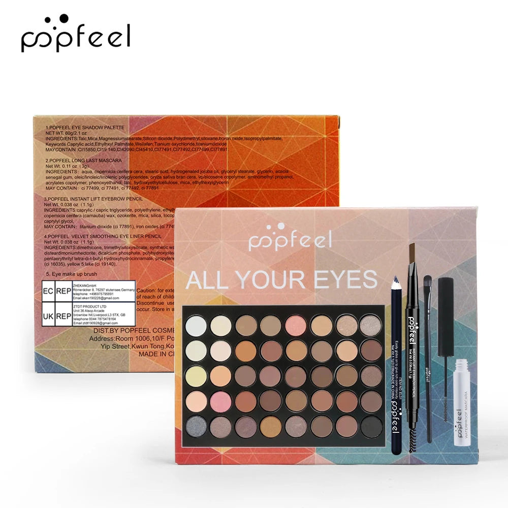 Oogmakeup Set Met Palet En Mascara Voor Langdurige Look
