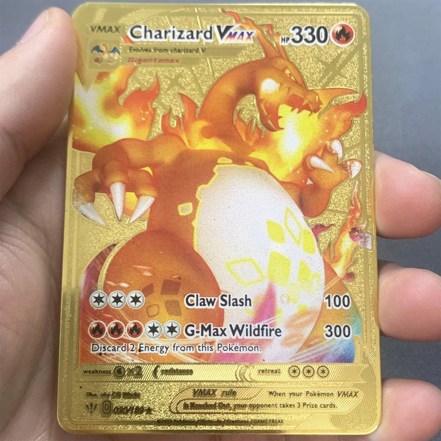 Metalen Pokémon Kaart (Engels)