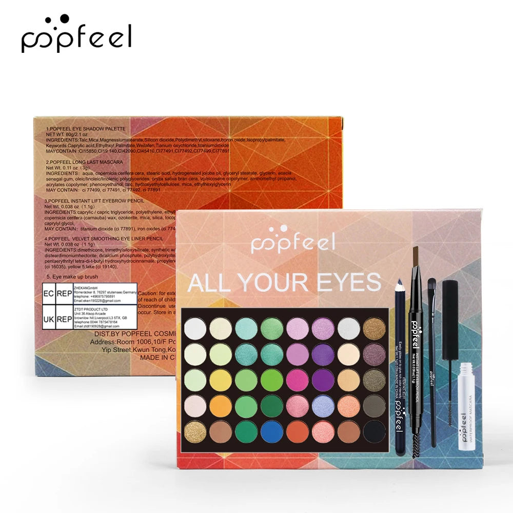 Oogmakeup Set Met Palet En Mascara Voor Langdurige Look