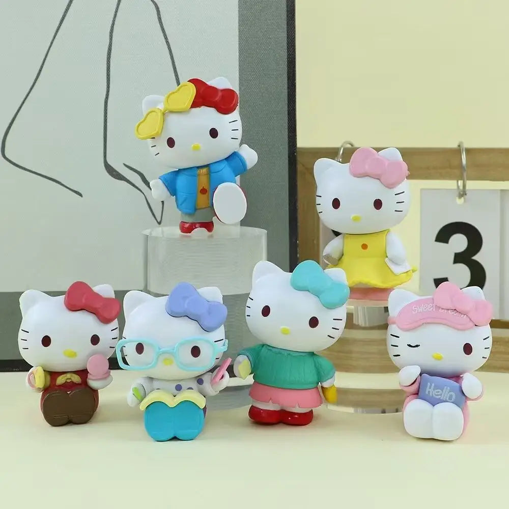 MINISO Hello Kitty Blind Box Figuren – Schattige Anime Decoratie voor Meisjes