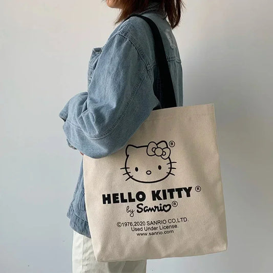 Canvas Tas Tote Hello Kitty – Grote Inhoud Duurzaam