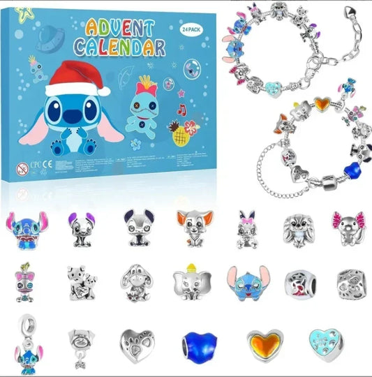 Adventskalender Armbandjes Disney Stitch Minnie Kerst DIY Set