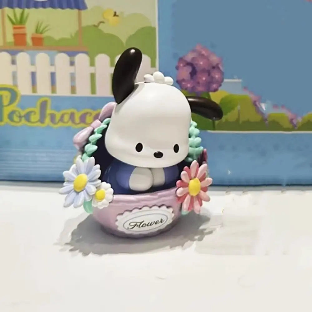 MINISO Kawaii Pochacco Figuren – Schattige Decoratie Voor Meisjes