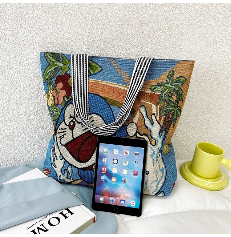 Disney Retro Canvas Schoudertas Lilo & Stitch, Winnie the Pooh – Ruime Capaciteit