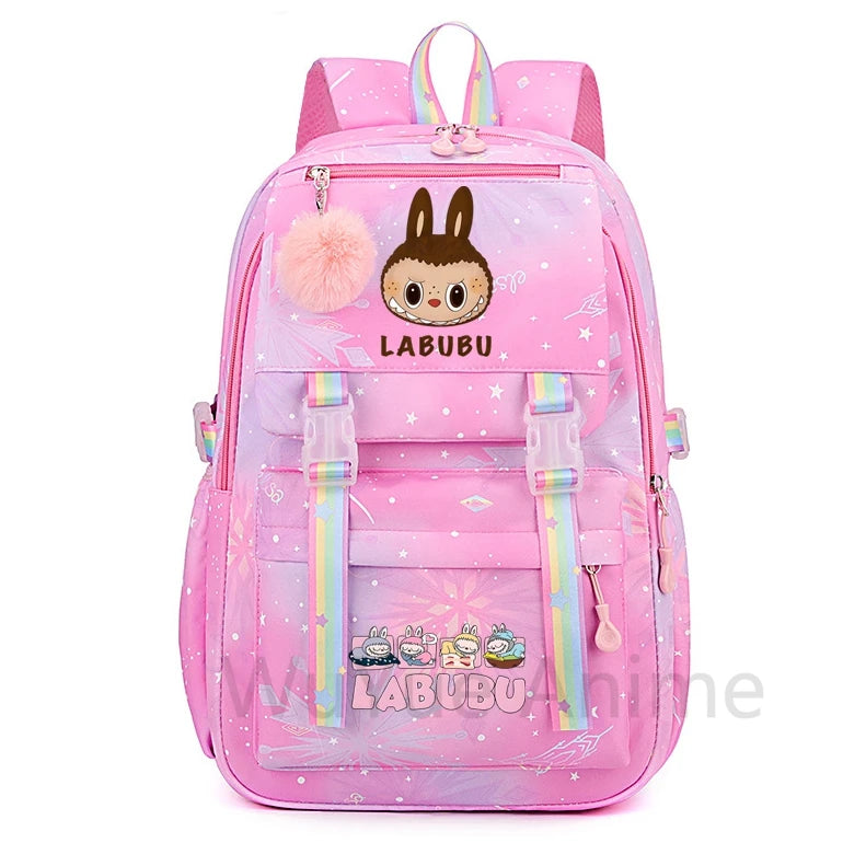 Schattige Labubu backpack rugzak – Waterdichte Ruime capaciteit