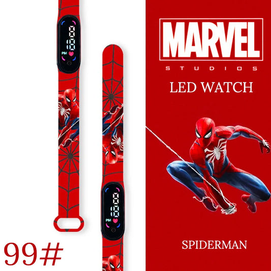 MINISO Spiderman Kinder Horloge Waterdicht Met LED Verlichting