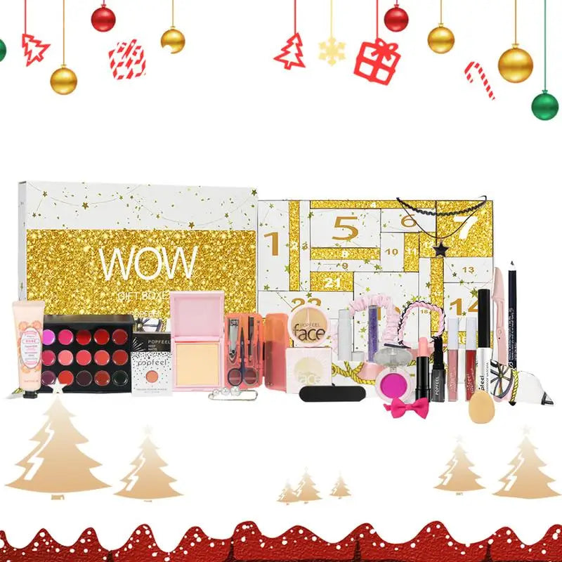 GlowNova 24 Dagen Adventskalender Make-up Set – All-in-One 2025