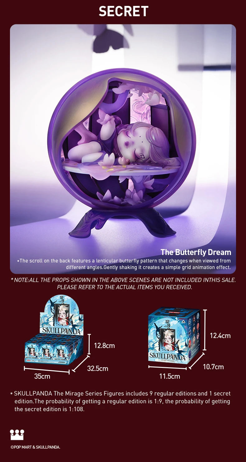Officiële POP MART SKULLPANDA The Mirage Series – Mystery Box