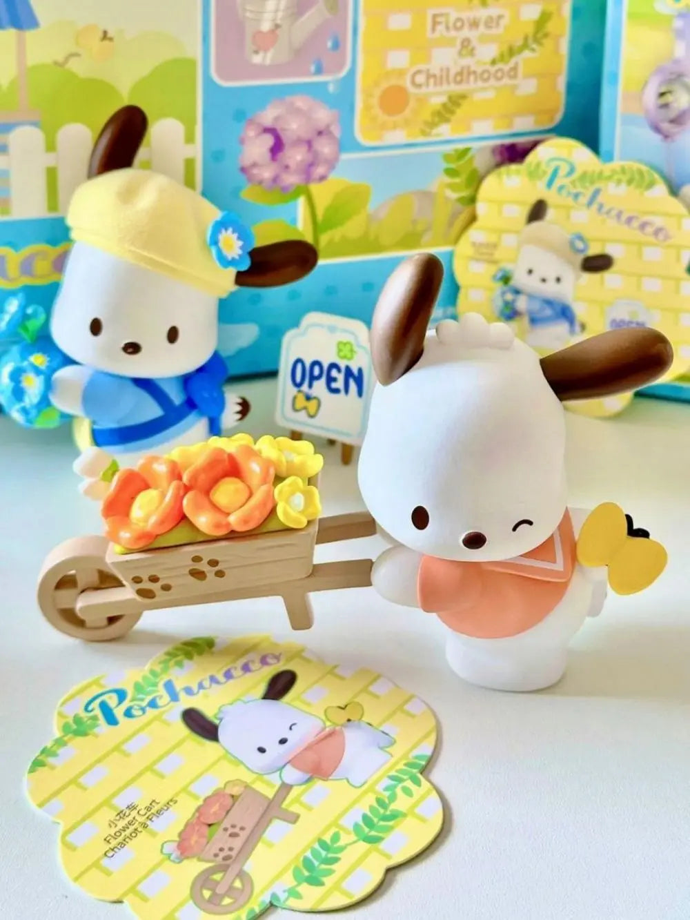 MINISO Kawaii Pochacco Figuren – Schattige Decoratie Voor Meisjes