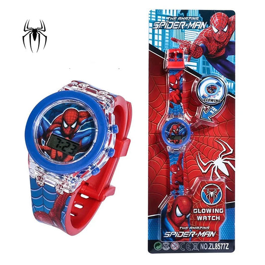 Kinderhorloge Spiderman Anime Met Licht Voor Jongens En Meisjes