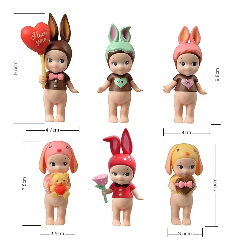 Bandai Nieuwe Engel Fruit Dierenserie Blind Box Animefiguur – Schattige Hippie Pop Voor Kinderen