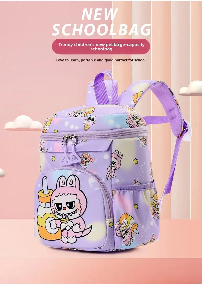 Kinder Rugzak Labubu Groot Lichtgewicht – Cartoon Patroon