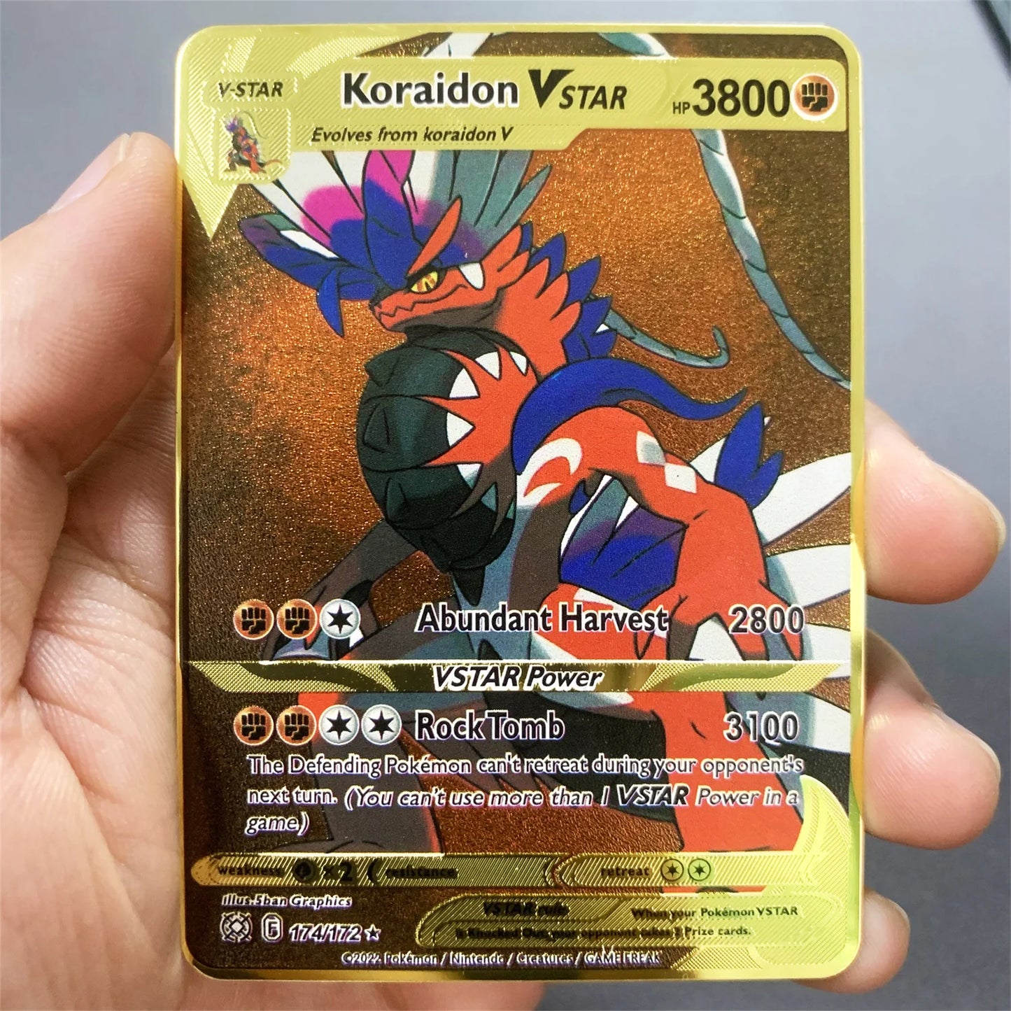Metalen Pokémon Kaart (Engels)