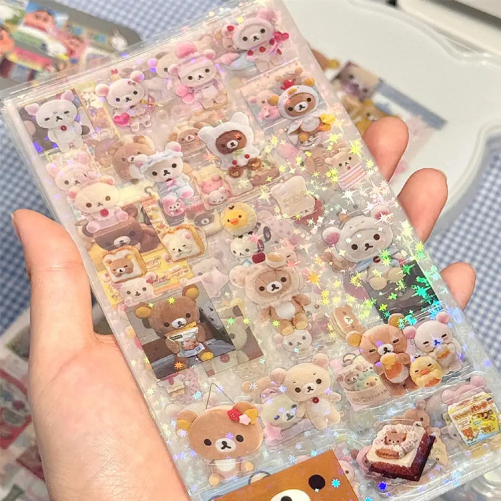 5 Stuks Hello Kitty Rilakkuma Sticker Set Voor Creatieve Projecten