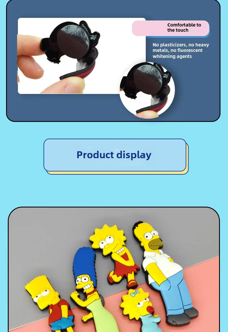 5 Stuks Simpsons Homer Magneten voor Persoonlijke Decoratie
