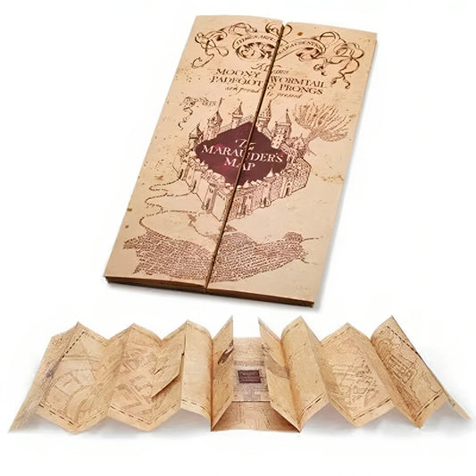 Harry Potter School Ticket Met Gouden Opdruk Op Kraftpapier